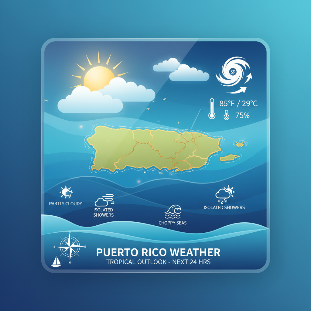 🌞 Sunny Saturday in Puerto Rico with Breezy Conditions