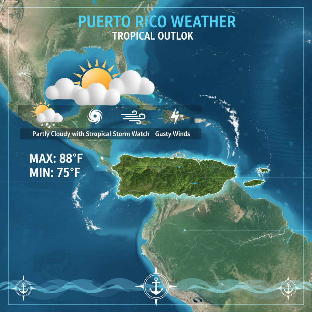 Puerto Rico Weather: Breezy Trade Winds and Extreme UV Indices Expected Today