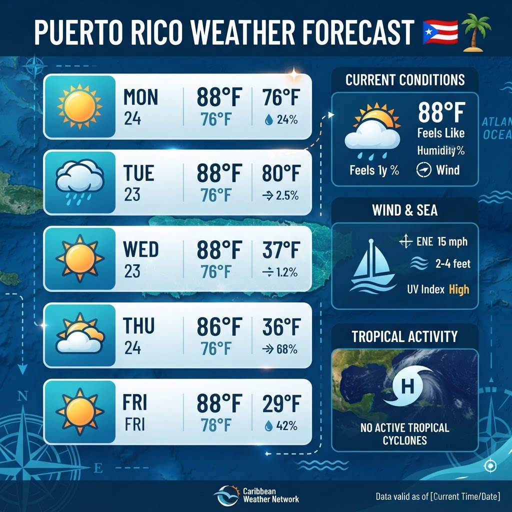 Tropical Heat & Choppy Seas: Puerto Rico Saturday Weather Update