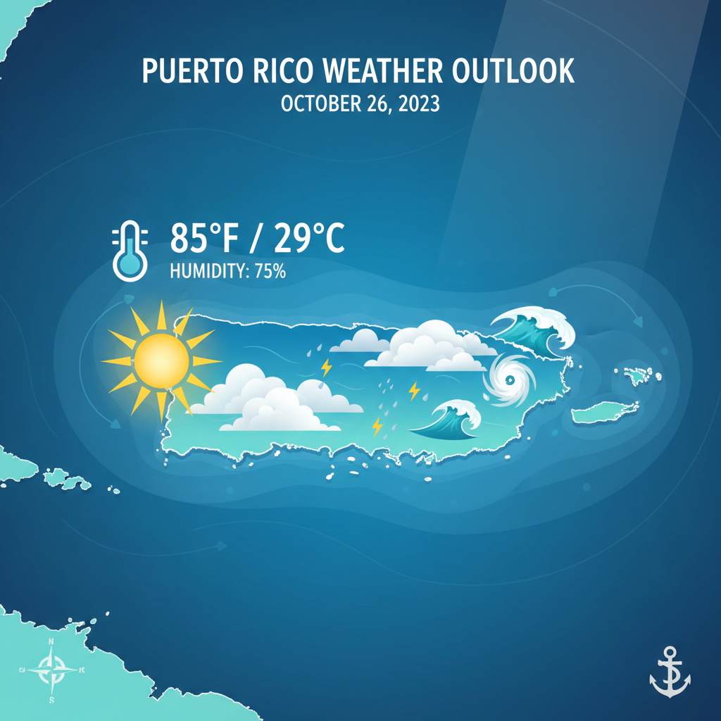 🌞 Sunny Skies and Breezy Conditions Across Puerto Rico