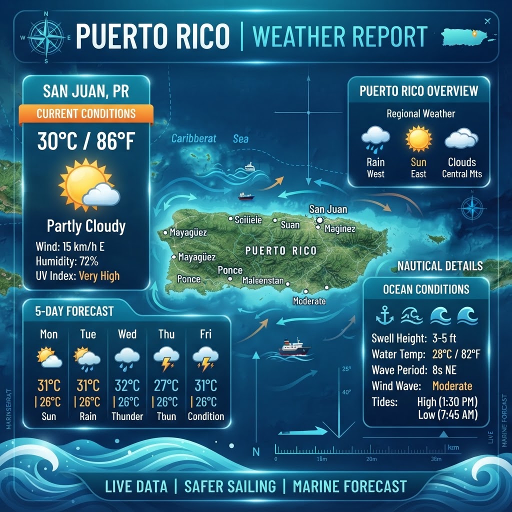 Puerto Rico Marine & Coastal Weather Report - August 3, 2026