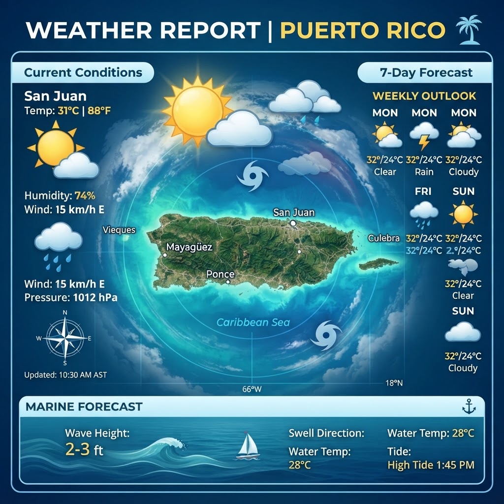 Puerto Rico Coastal & Marine Weather Outlook