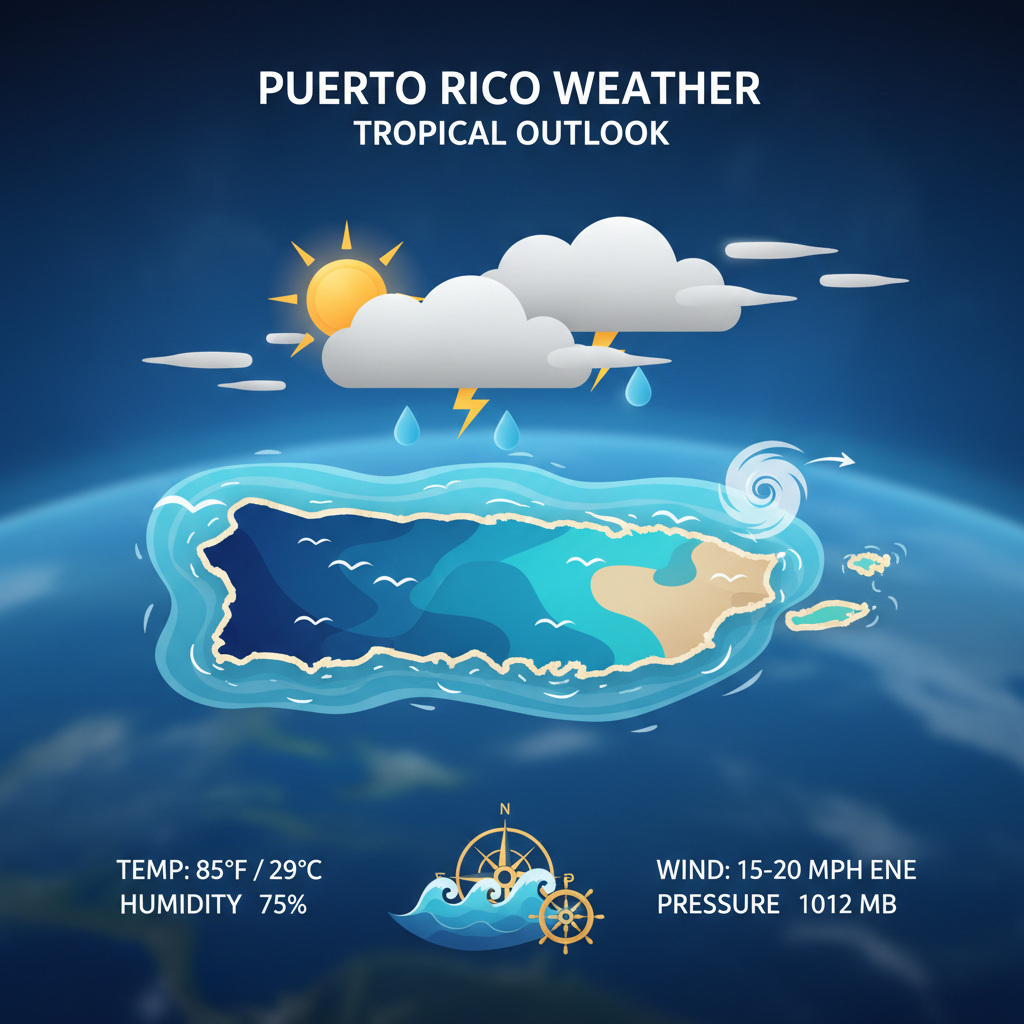 🌞 Sunny and Breezy Conditions Across Puerto Rico Today