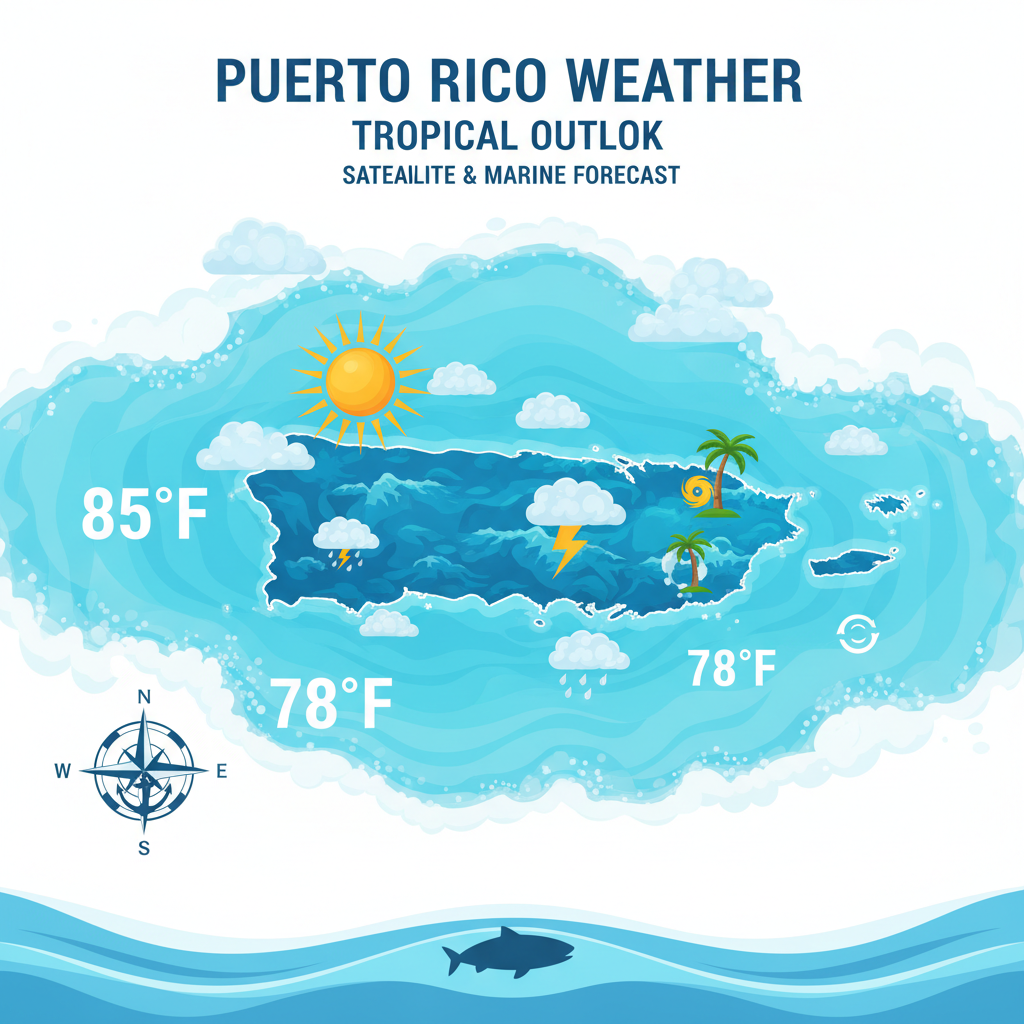 🌞 Sunny Start with Afternoon Showers in Puerto Rico