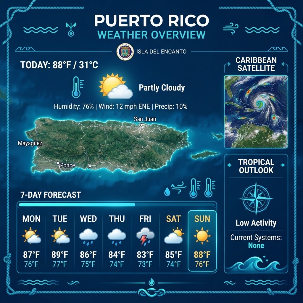 Hazy Skies and Hazardous Seas: Small Craft Advisory Active for Puerto Rico
