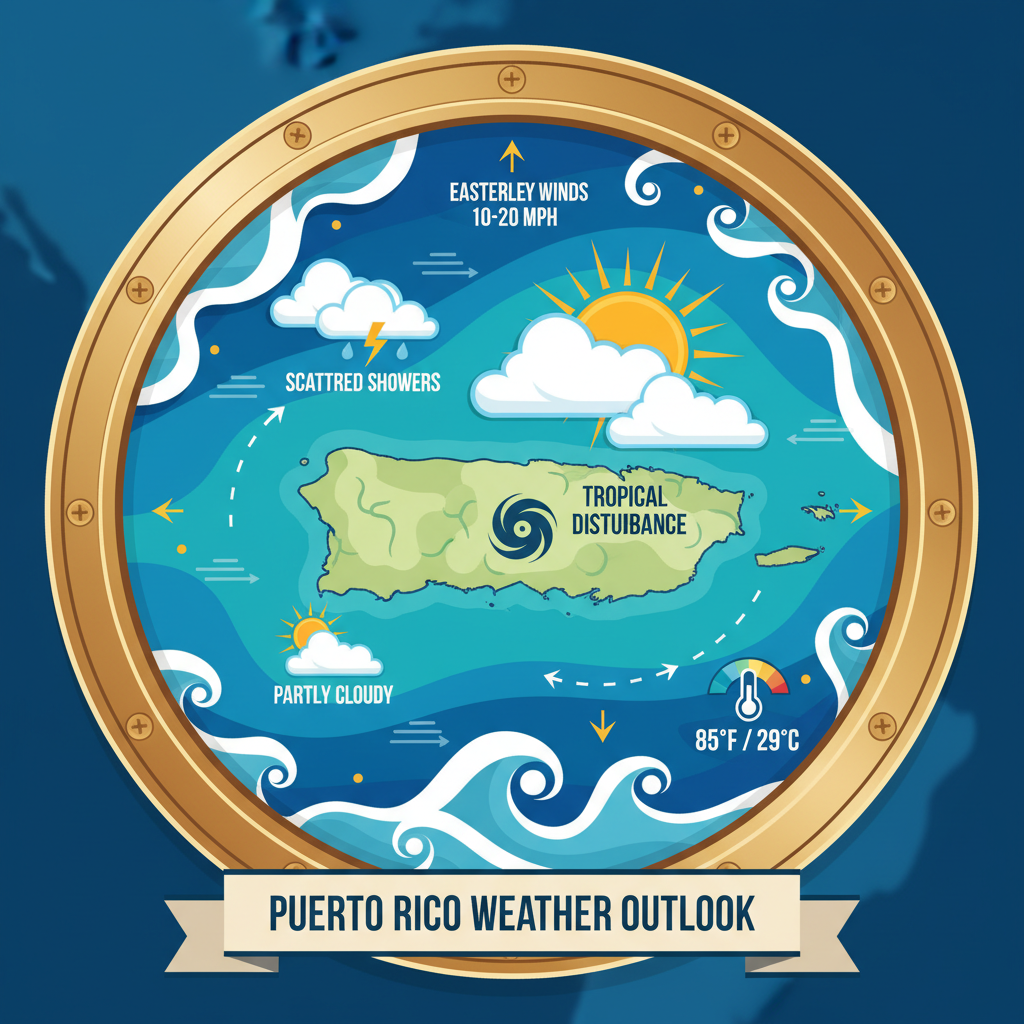 Caribbean Trade Winds Alert: Choppy Seas and Sunny Skies for Puerto Rico