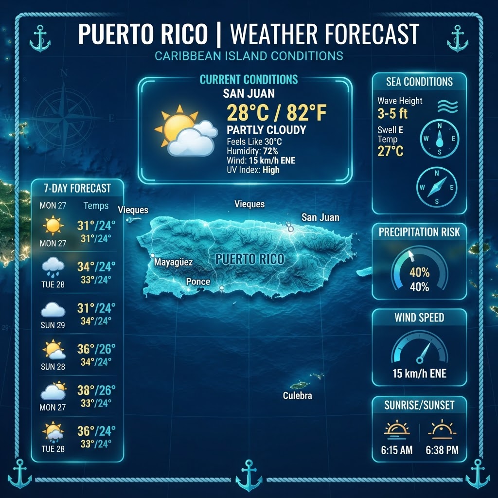 Puerto Rico Weather: Heat Advisory in Effect as Tropical Wave Development Risk Increases