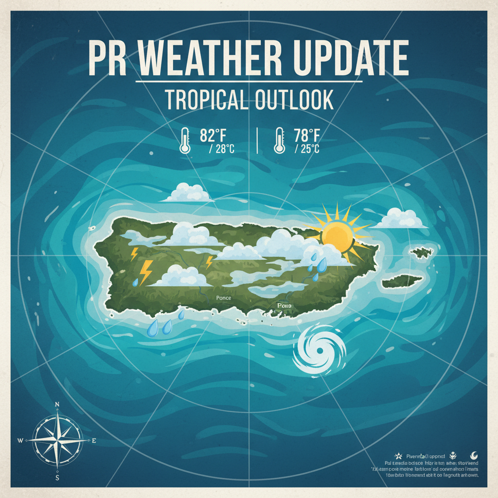 Tropical Trough Brings Enhanced Showers and Breezy Seas to Puerto Rico