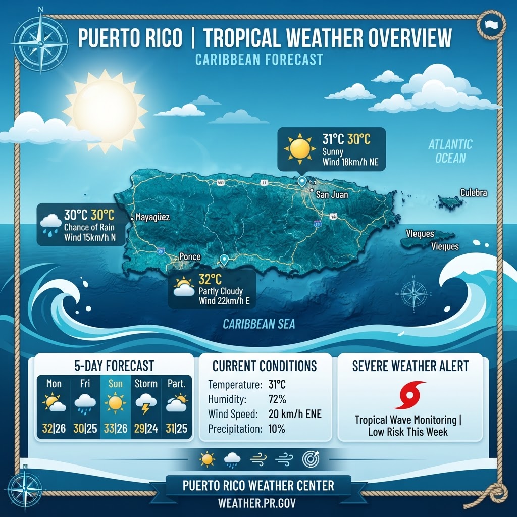 Hot Haze and Trade Winds: Puerto Rico's July Weekend Forecast