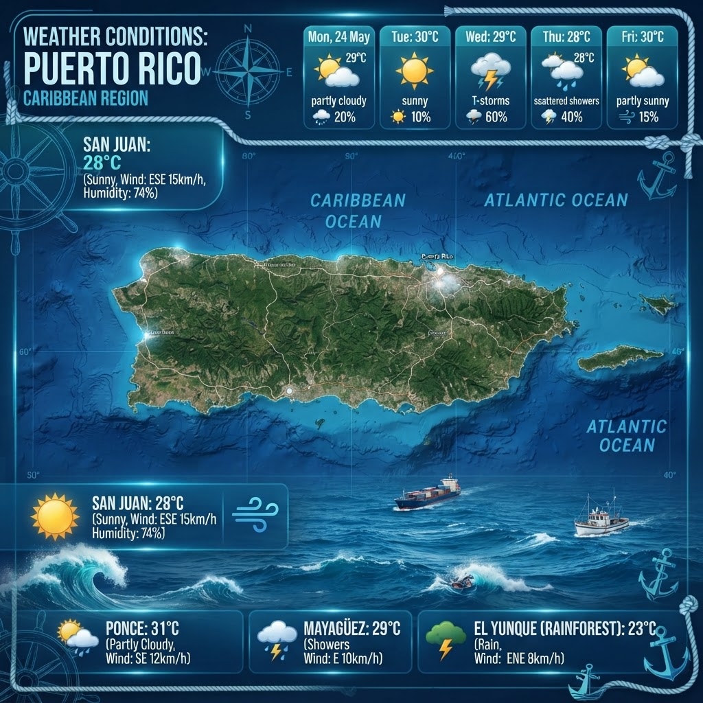 Hazy Skies and Tropical Heat: Puerto Rico Weekend Outlook