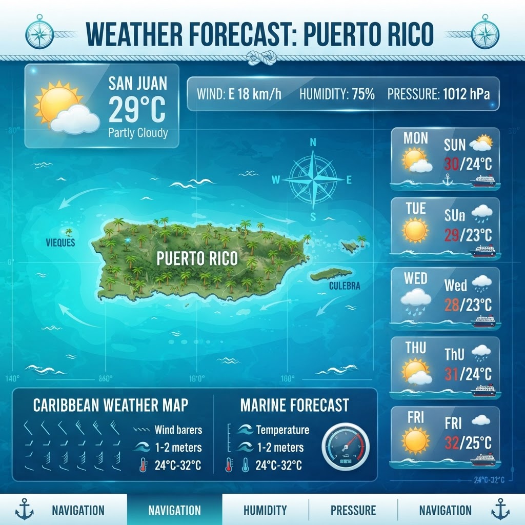 Tropical Wave Triggers Storm Risks and Marine Caution Across Puerto Rico