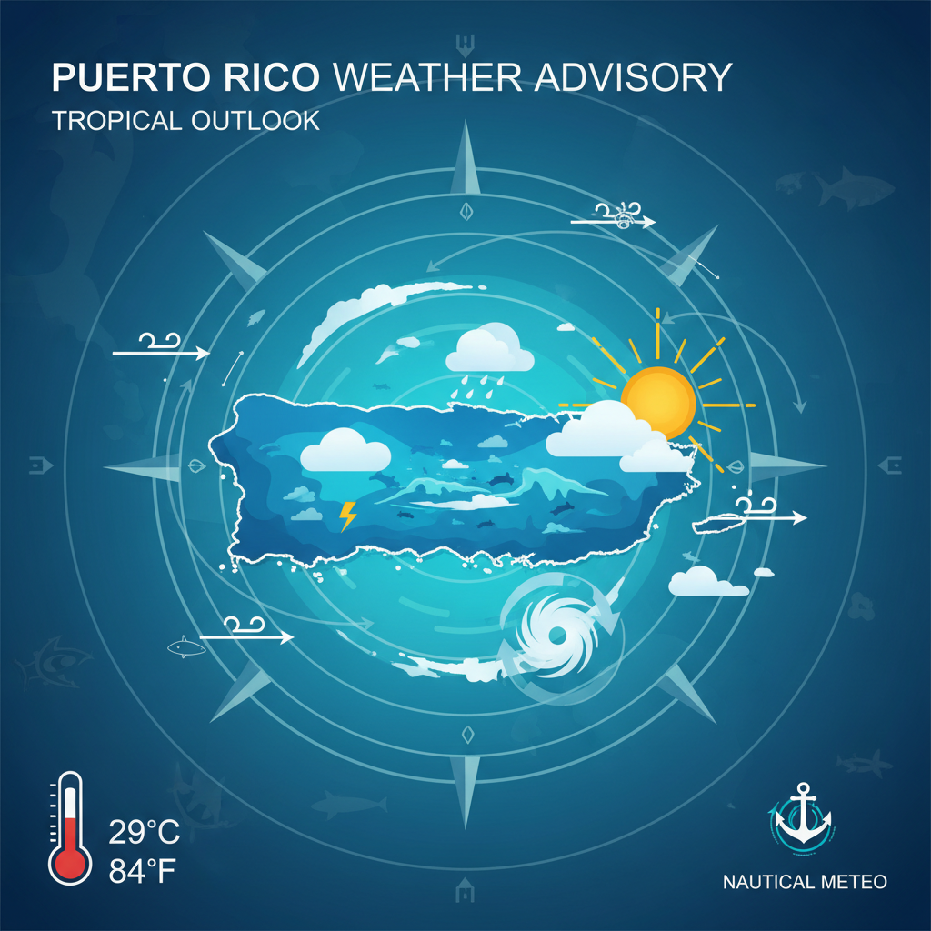 Breezy & Sunny: High Surf and Wind Advisories in Effect for Puerto Rico
