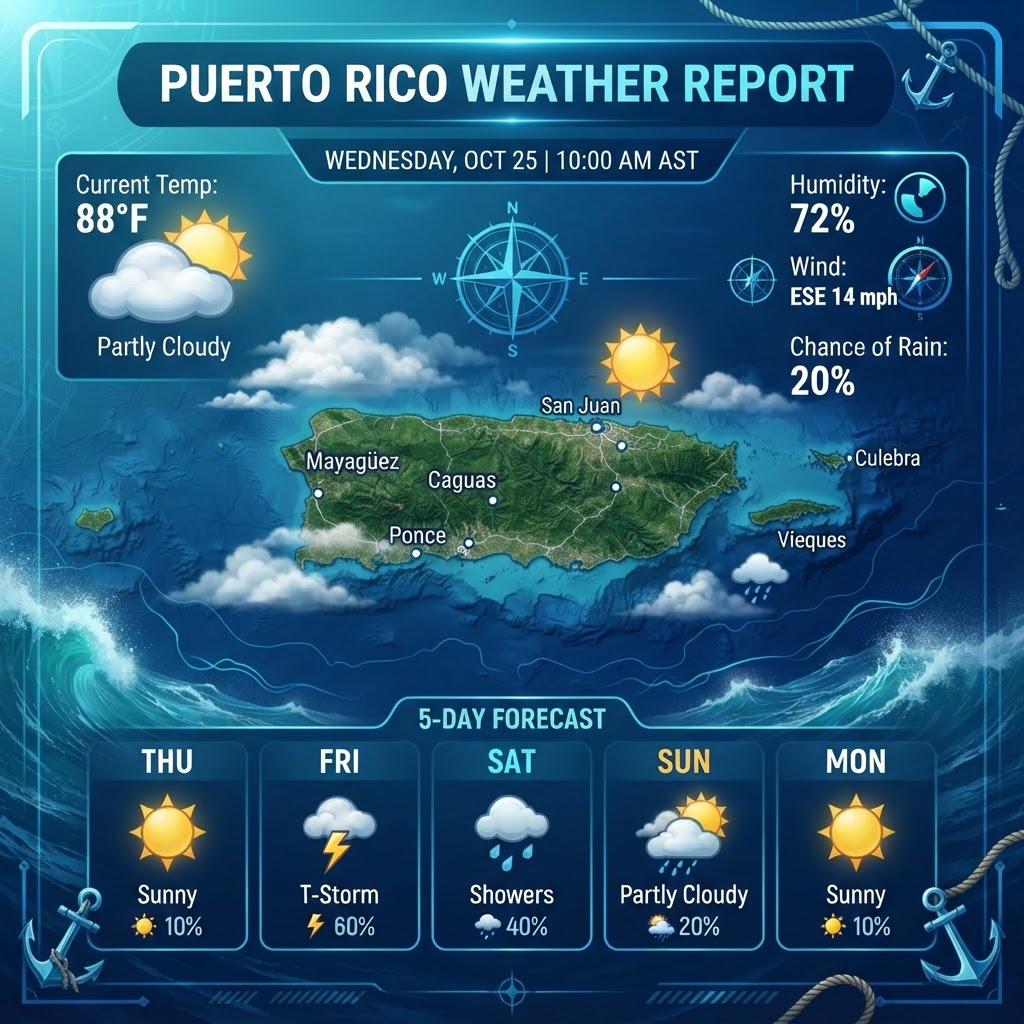 Puerto Rico Weather & Marine Update: September 18, 2026