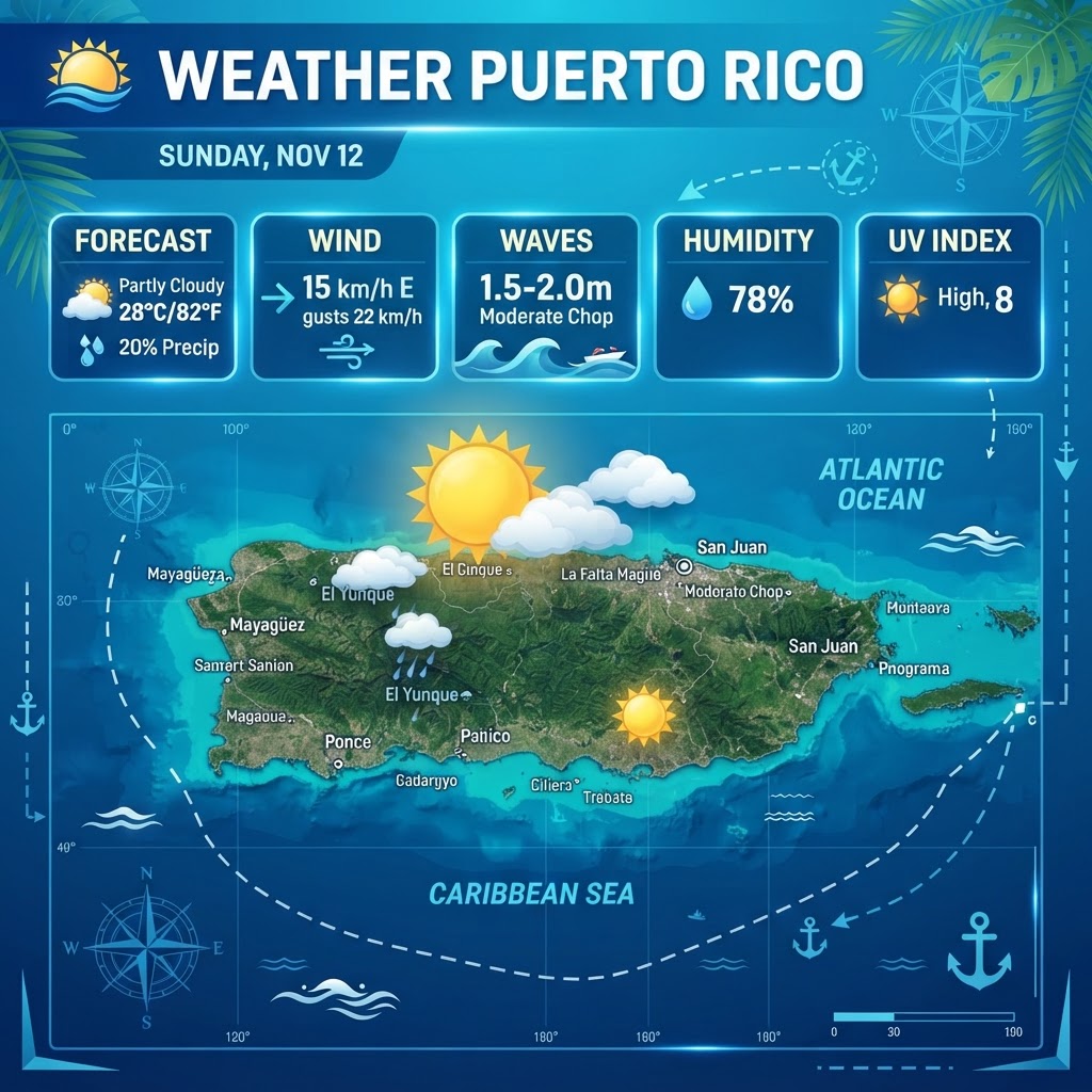 Puerto Rico Weather Update: Dangerous Heat and Moderate Seas