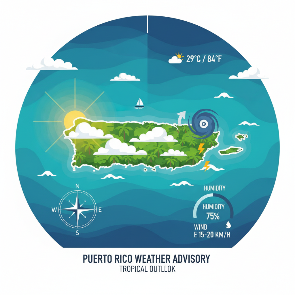 Tropical Trough Brings Choppy Seas and Extreme UV to Puerto Rico