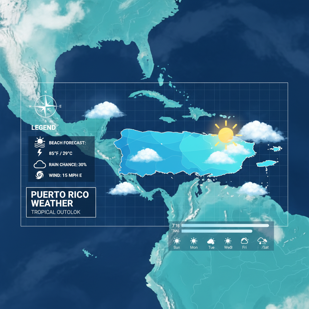🌞 Sunny Skies and Pleasant Breezes in Puerto Rico Today