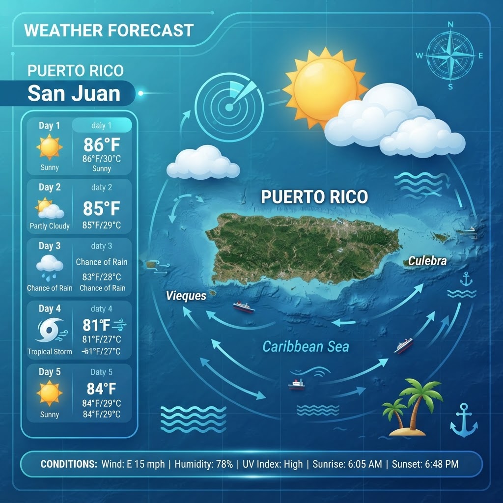 Saharan Haze and Hazardous Seas: Puerto Rico Weather Alert