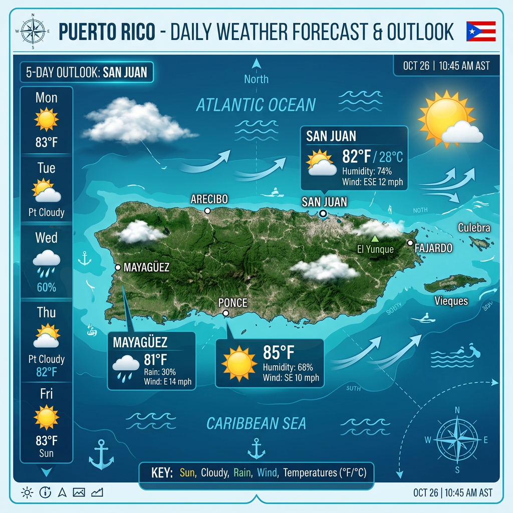 Puerto Rico Weather Update: April 12, 2026