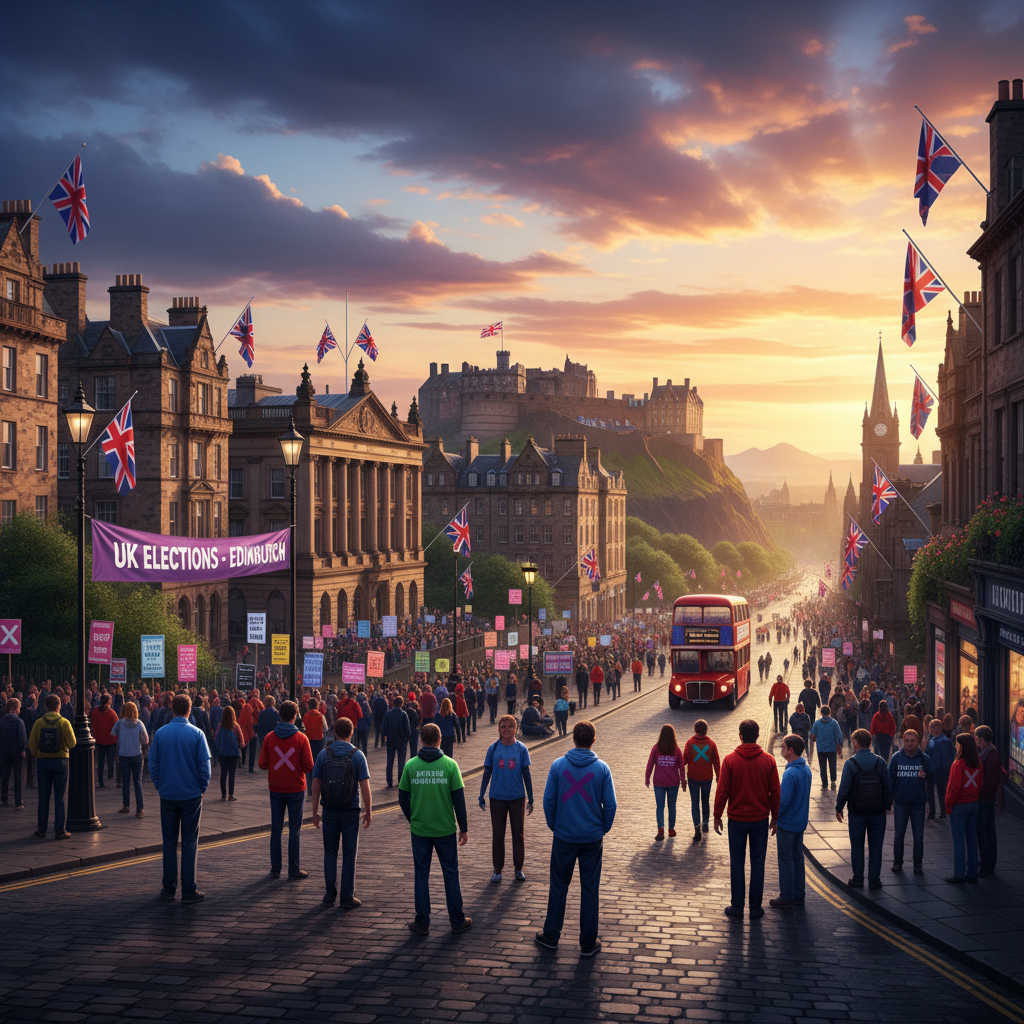 UK Elections - Edinburgh Scotland