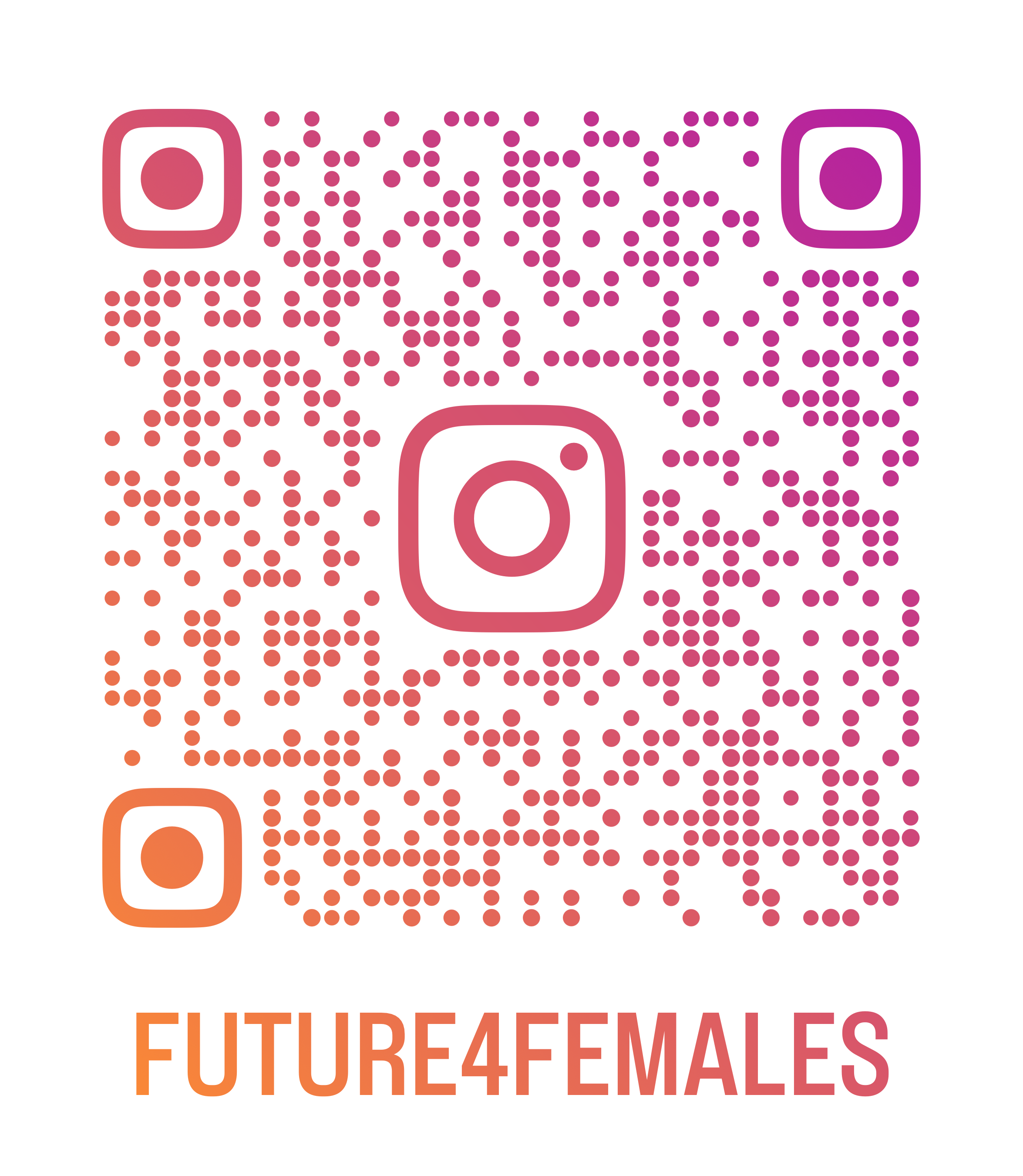Scan to follow Future4Females on Instagram