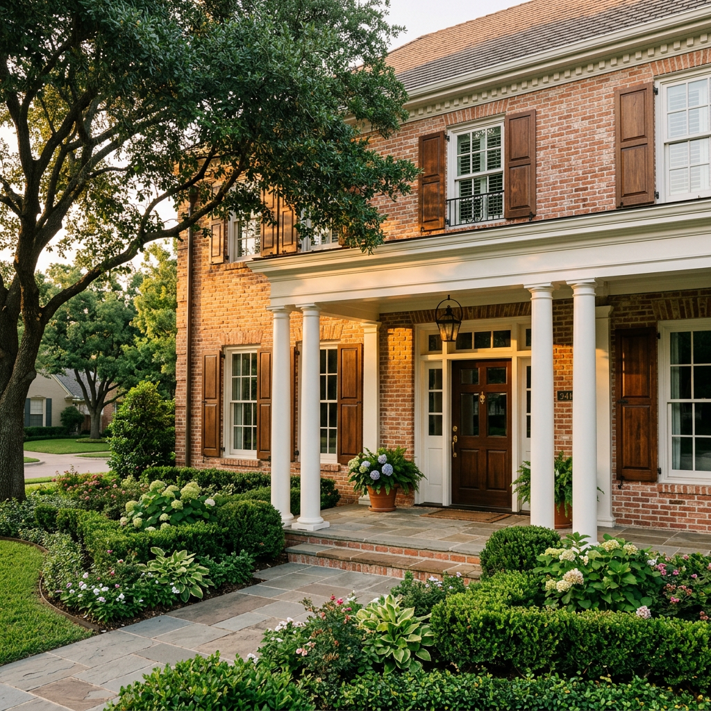 University Park Dallas brick colonial home managed by Roost & Realm concierge home management