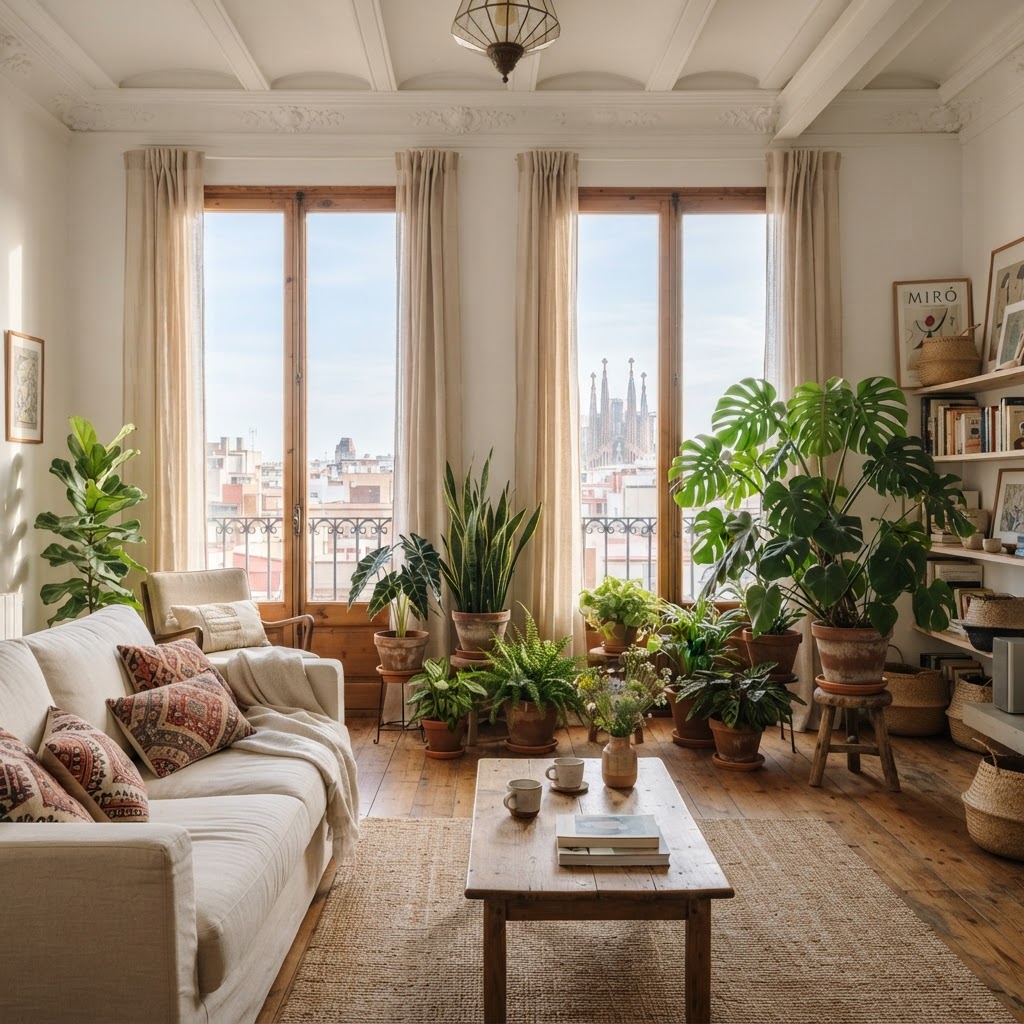 Crea tu propio oasis interior: Guía para hogares en Barcelona