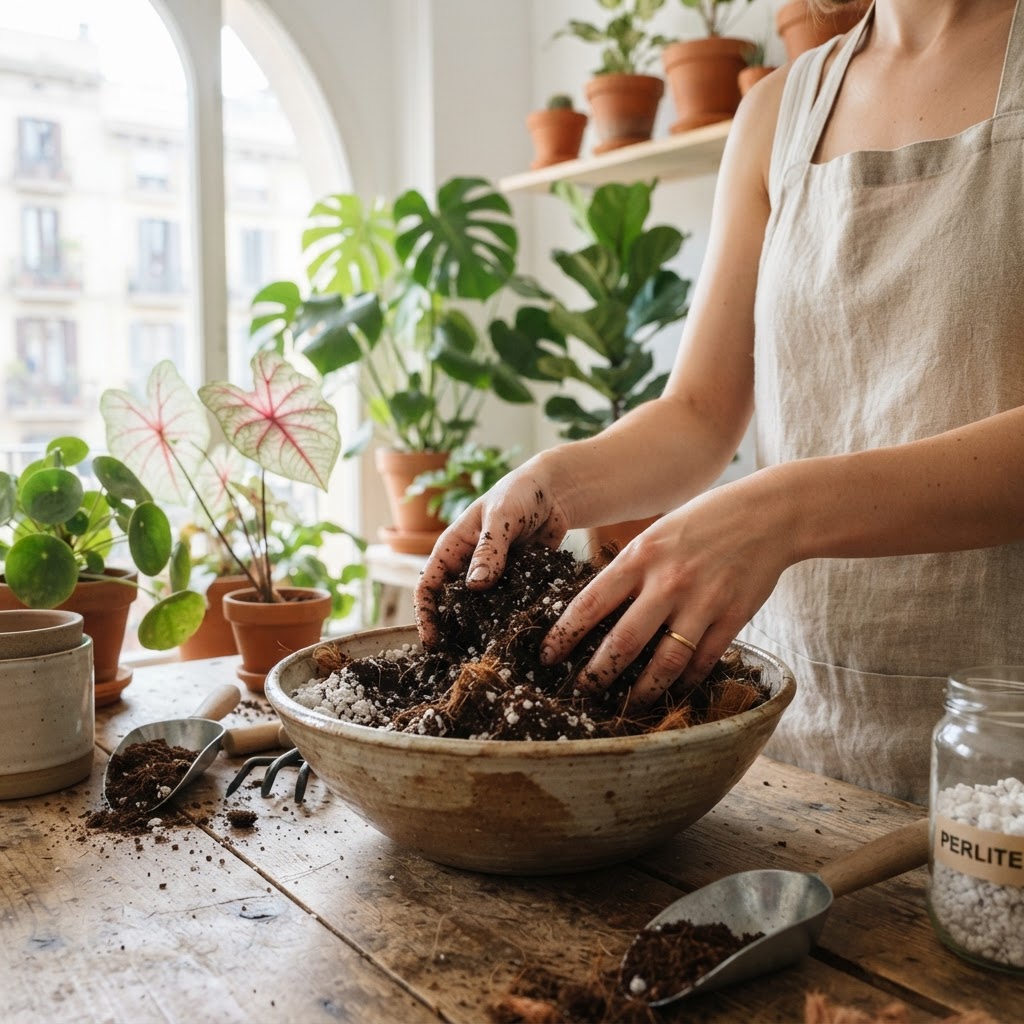 El secreto de unas plantas sanas: domina los sustratos en Barcelona