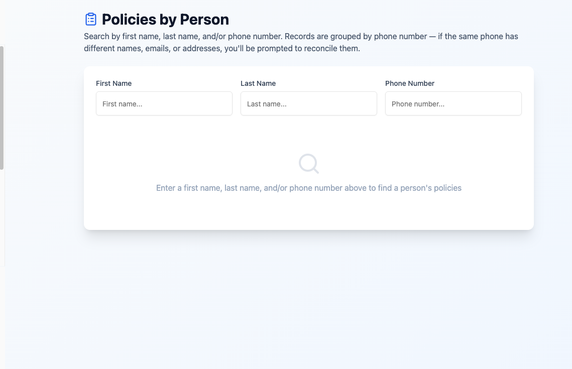 Policies by Person