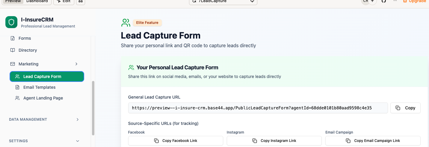 Lead Capture Form