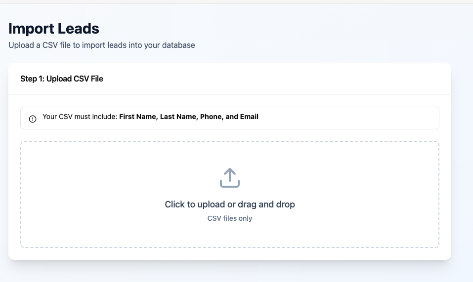 Import from CSV