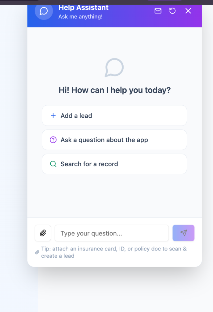 AI Assistant & Support screenshot
