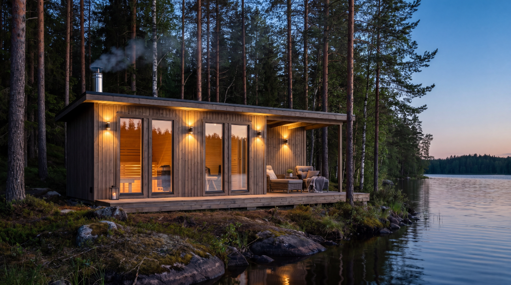 Fjällbacka 10kvm - (15kvm med relax) – 15 kvm bastu byggsats