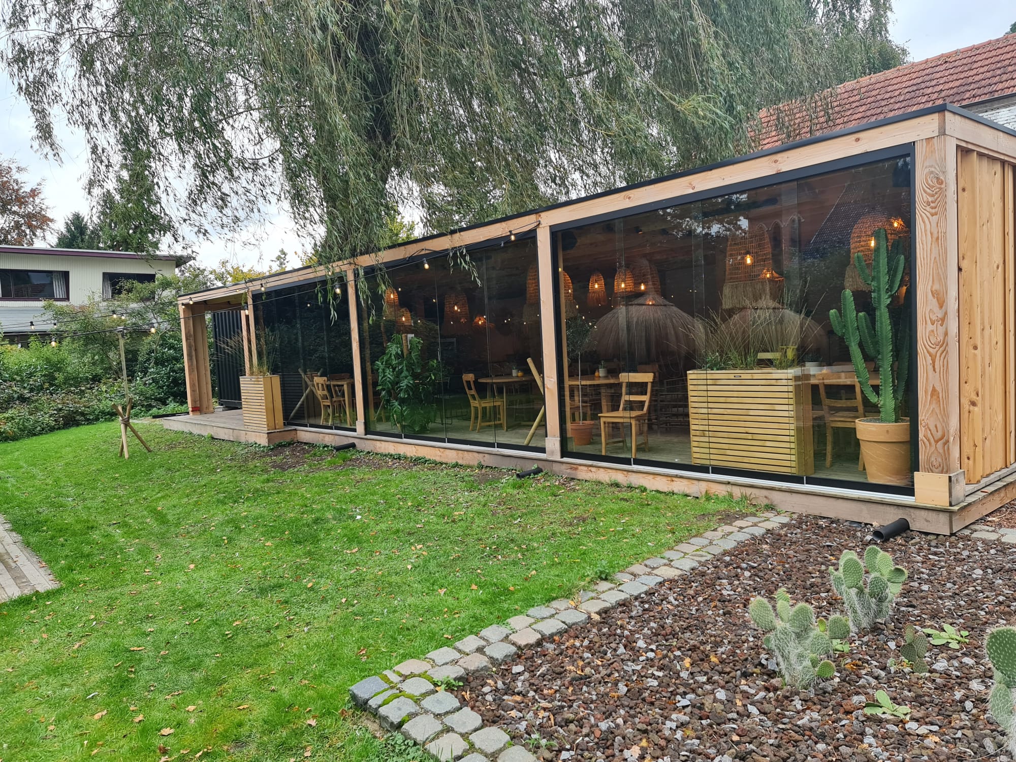 Terrasoverkapping voor restaurant