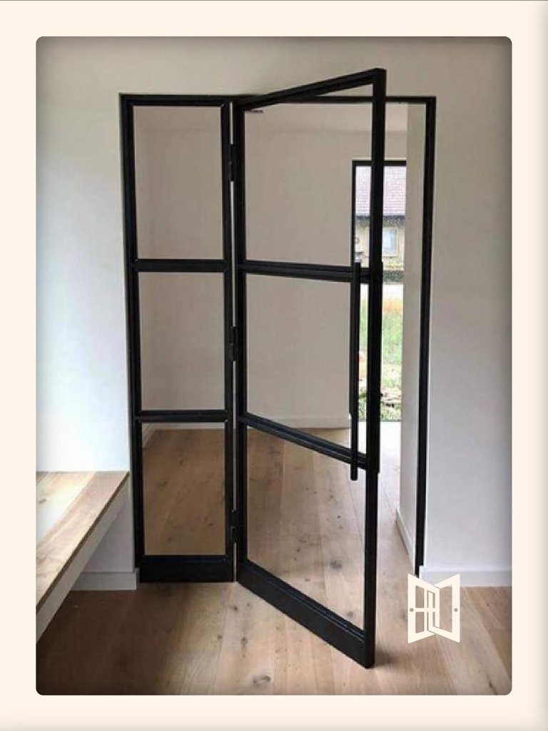 Stalen vouwdeur met glasroeder – Open karakter – SteelComfort