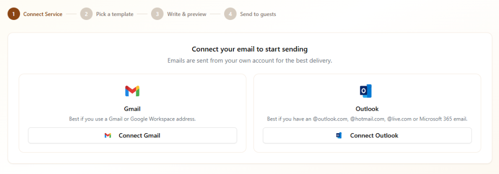 Design guest emails with reusable content blocks.
