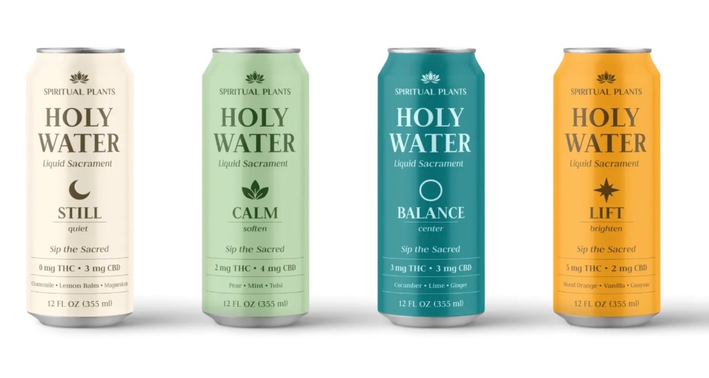 The Sacred Four — Holy Water functional ritual cans