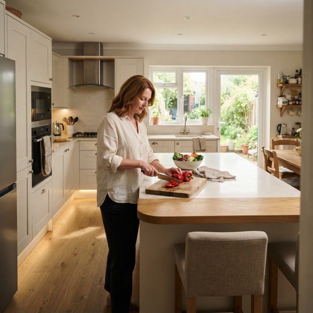 Warm Contemporary Kitchen