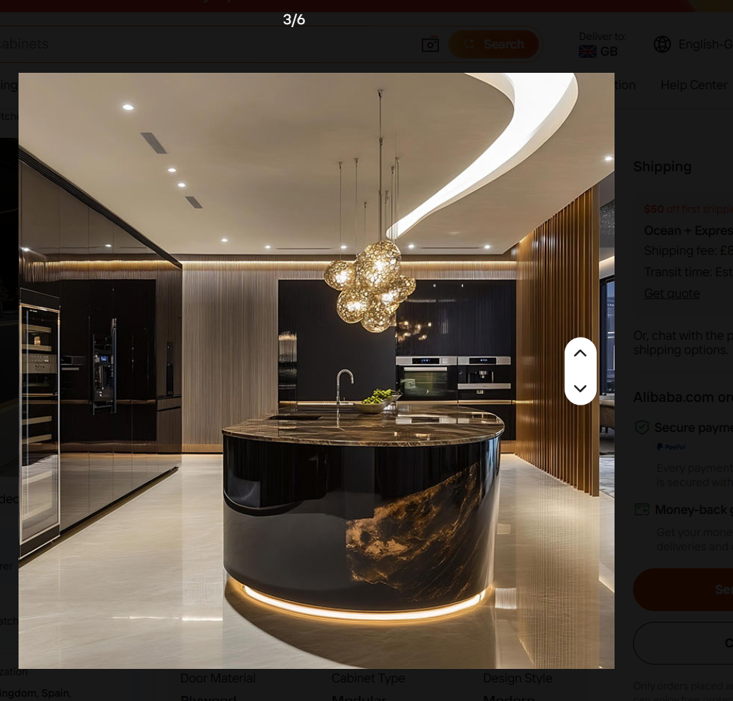Gallery Curve Kitchen