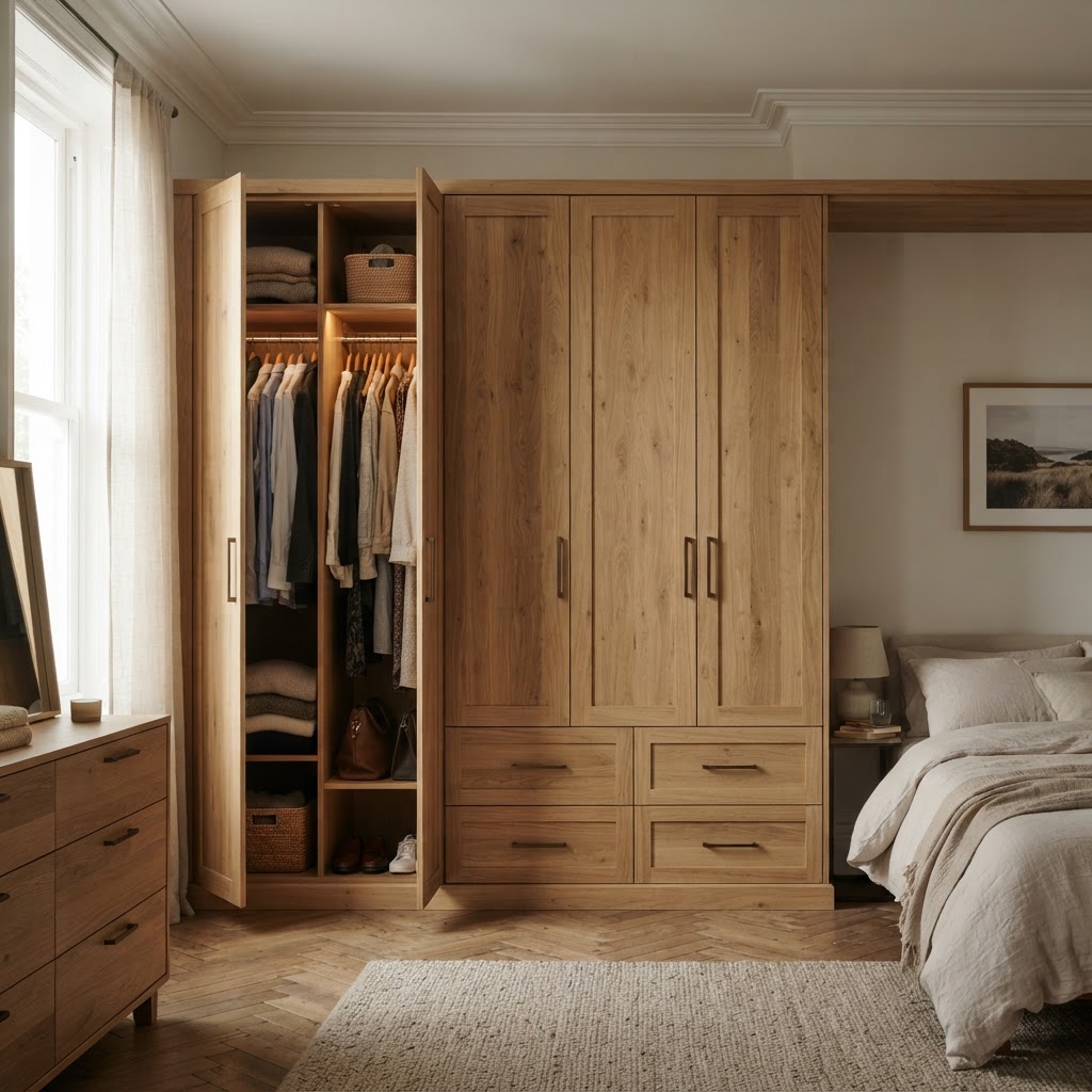Natural Timber Wardrobe