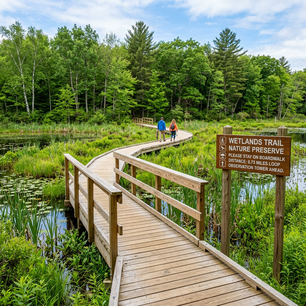 Wetland boardwalk