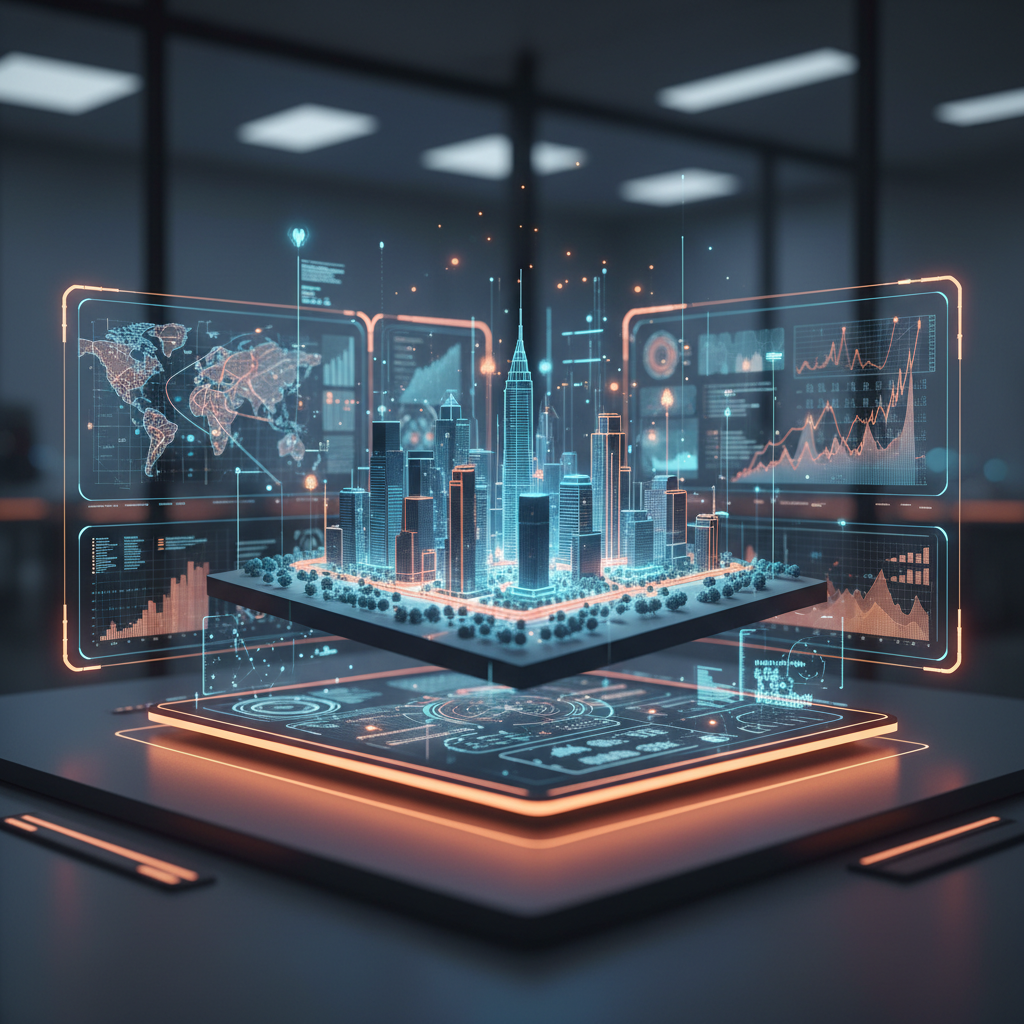 Holographic city tablet
