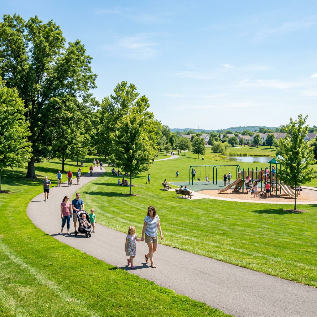 Suburban park