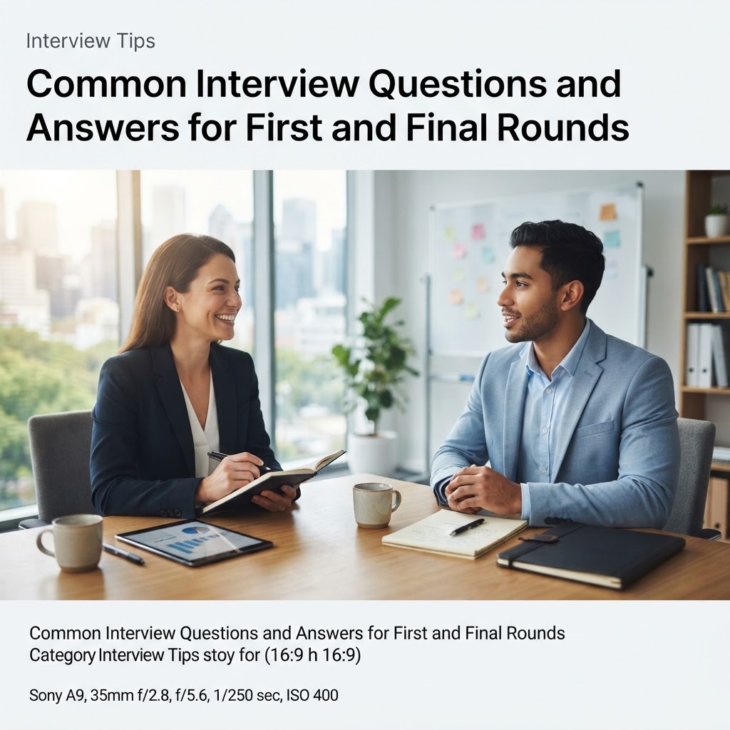 Common Interview Questions and Answers for First and Final Rounds