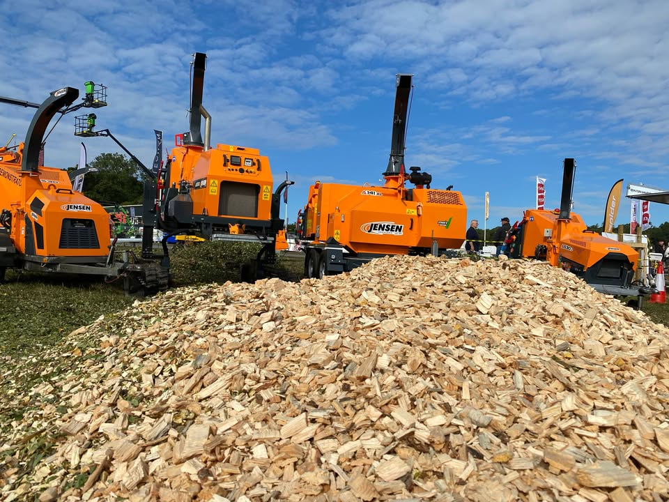 Jensen woodchippers in the field