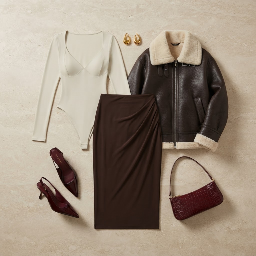 Sculpted Warmth & Modern Edge Date Night, outfit shared by lindsaybelle0711 (date)