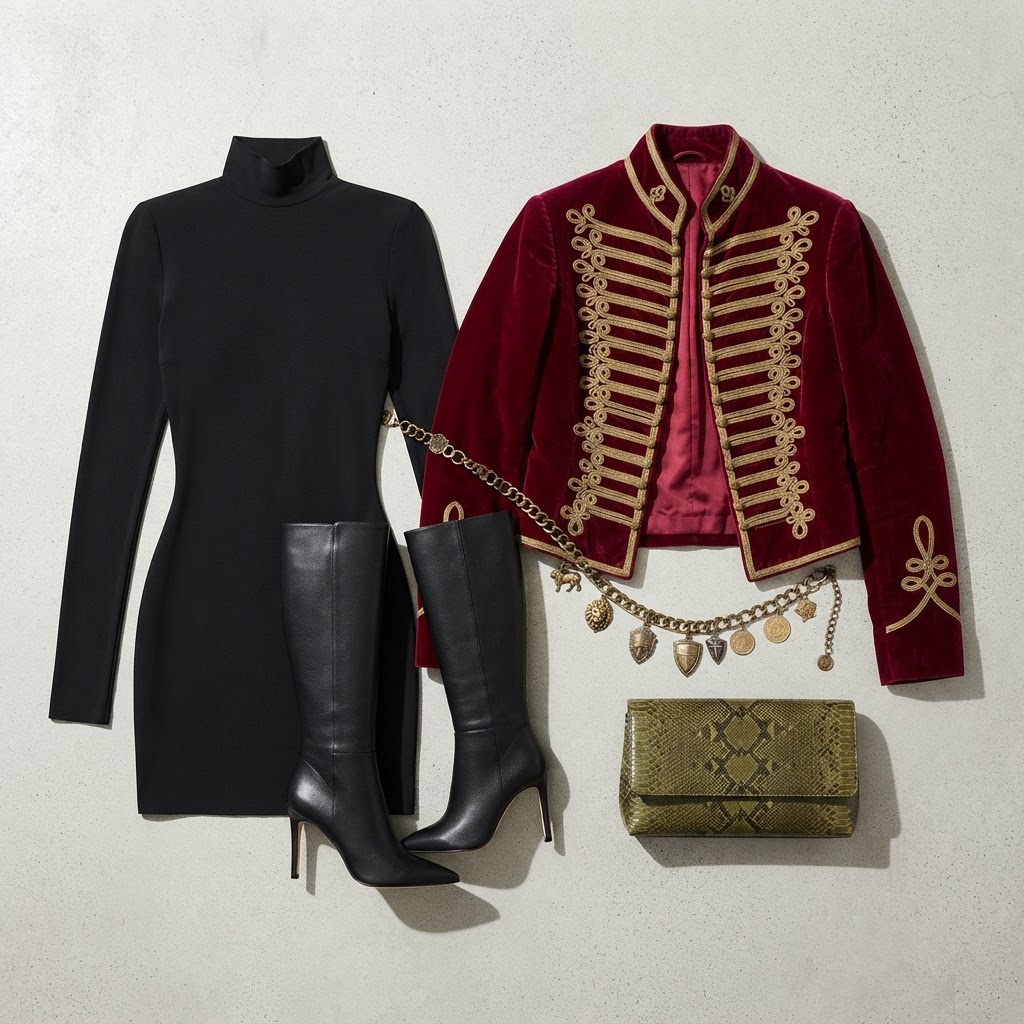 Sculptural Nocturne: Modern Party Layering, outfit shared by lindsaybelle0711 (party)