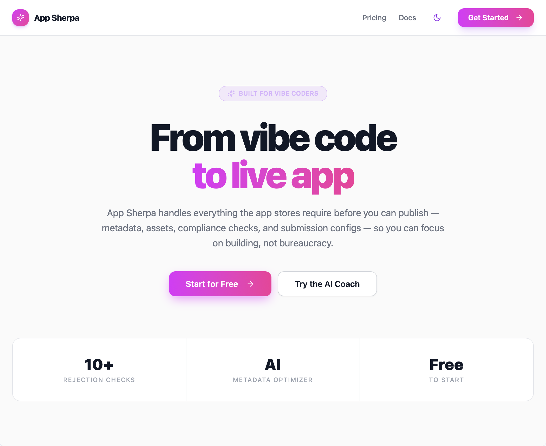 App Sherpa template preview