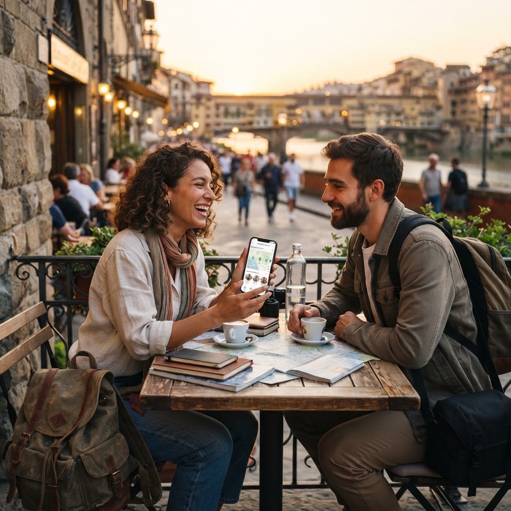 A Travel Companion Matching Platform - AI generated hero
