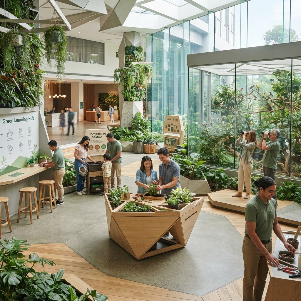 Nature Experience Zones Inside Hotels - AI generated hero