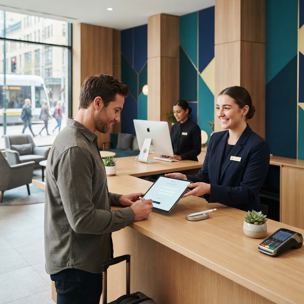 Paperless Hotel Operations - AI generated hero